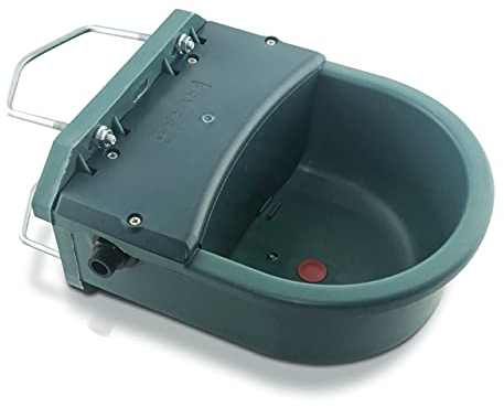 Tränkebecken 4 Liter aus Kunststoff | automatische Tränke mit Halterungen | Schwimmertränkebecken Pferde Rinder Schafe Schwimmer Hunde