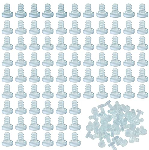 Keboyoe 200 Transparent Gummi Anschlagdämpfer Durchsichtigen Gummigriffen | Gummigriffen Anschlagpuffer Silikon mit Vorbau, Anti-Kollision Terrassentisch Abstandshalter,5mm