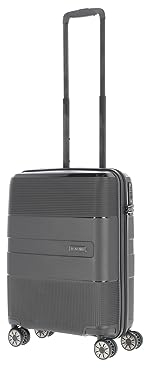 Travelite 4-Rad Hartschalen Handgepäck Koffer klein mit TSA Schloss, Gepäck Serie WAAL: Stabiler Trolley mit recyceltem Innenfutter, 55 cm, 36 Liter