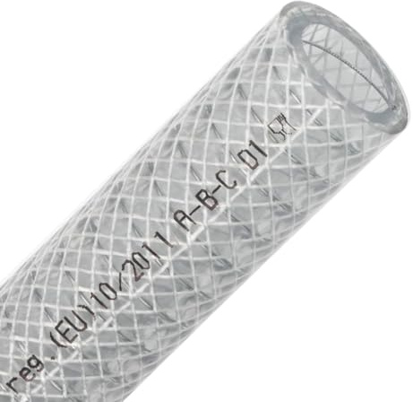 Valekna Stiltek 38 mm (1 1/2) | Tuyau d'aspiration et de pression en PVC avec spirale en acier et tissu, indéformable, très flexible, adapté à un usage alimentaire