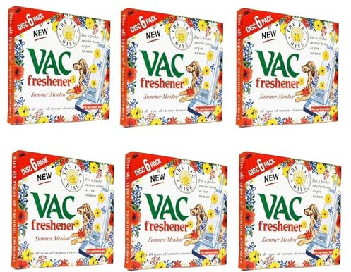 ZOPPER Vacuum Cleaner Freshener 36 - Summer Meadow Scented Air Freshener Discs for Home Office Cleaning - Fits All Compatible Vacuum Cleaners - for Pet Lovers too