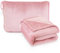 Couverture de voyage 2 en 1 avec taie d'oreiller douce pour hommes et femmes - Coussin transformable - Couverture d'avion douce et chaude (A)