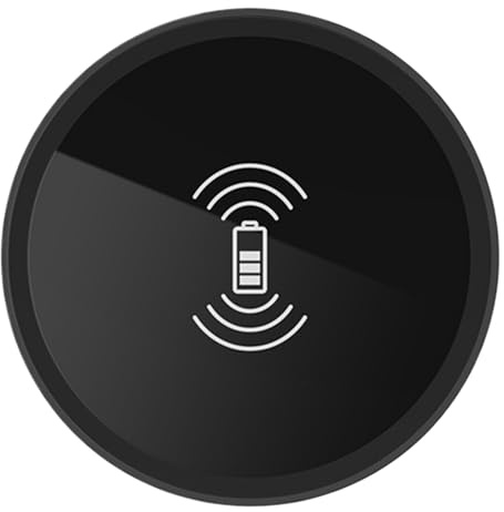 Chargeur sans Fil 15W, Chargeur Induction, Chargeur sans Fil Encastrable, Compatible Téléphones, LED Indicatrice, Installation Bureau/Table, pour Bureau Table De Chevet