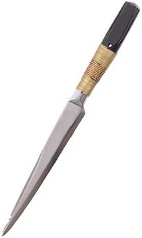Battle-Merchant Mittelalterliches Tafelmesser mit Lederscheide - Essmesser Messer LARP Ritter Wikinger Mittelalter