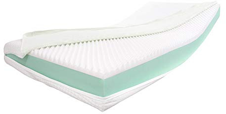 Dibapur® Visco Orthopädische Visco + Kaltschaummatratze mit Hohem Raumgewicht ca. 16 cm Kern mit Glattem 3D Air Fresh Bezug ca. 16,2 cm - Made in Germany 80x190 H3