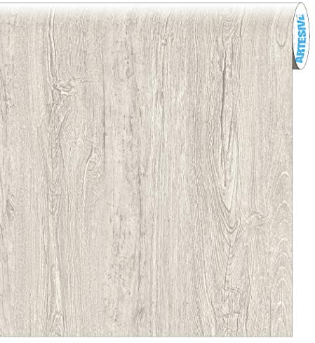 ARTESIVE WD-026 Olmo Grigio larg. 122 cm AL METRO LINEARE - Pellicola Adesiva effetto legno per decorazione interni, rinnovare mobili, porte e oggetti di casa