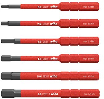 Bit Set slimBit Electric Sechskant 6-tlg. in Box