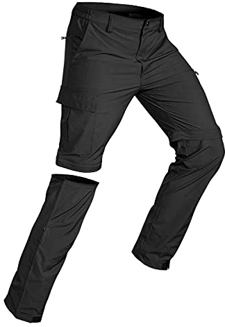 Wespornow Wanderhose Herren Zip-Off: 3 in 1 Atmungsaktiv für Trekking | Abnehmbar Outdoor Funktionshose, Schnelltrocknend, 4-Wege-Stretch, 5 Taschen, Cargo Style-Ideal für Wandern, Reisen & Sommer