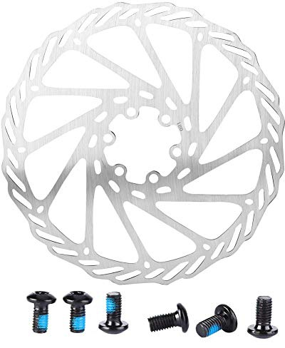 Bike Disc Bremsscheiben, Edelahl Bremsscheibe Mounta Edelahl Bremsscheibe Fahrrad Bremsbelag Bremeil(180mm)