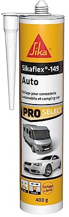 SIKA - Mastic carrosserie - Sikaflex 149 Auto Blanc - Mastic-colle polyuréthane spécial collage et réparation automobile et camping-car - Intérieur et Extérieur - Multi-Supports - 300ml