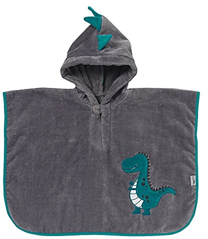 schlummersack kuschelig weicher Badeponcho mit Kapuze, Poncho für den Strand - Jurassic - für Jungen und Mädchen von 1-3 Jahre