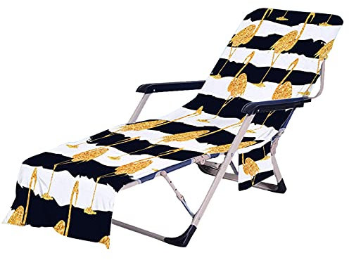 Strandtücher Flamingo Blumen Pflanze Kaktus Sonnenliege Handtuch, Schonbezug Strandtuch Liegestuhl Bezug mit Seitentasche, für Pool,Garten, Strand, Hotel (Farbe 4,75 × 210 cm)