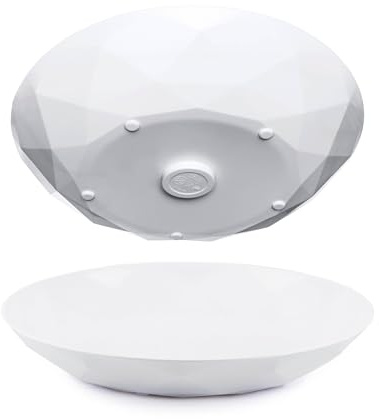 silwy® Universal-Magnet-Teller (2er-Set) HIGH-TECH-Kunststoff - perfekt für Camping, Caravaning und Boating - rutschfestes Geschirr ohne jegliches Klappern stapelbar