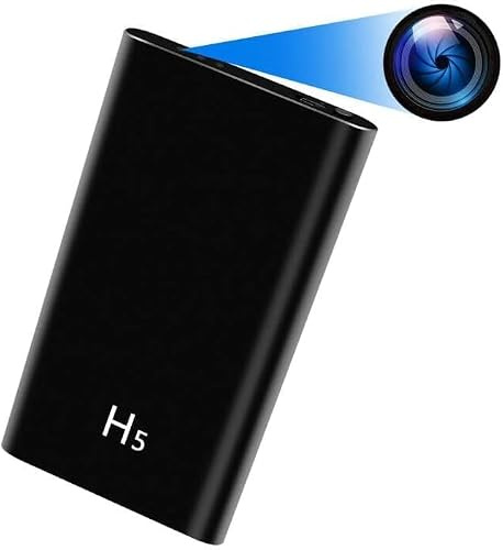 LXMIMI Nouveau Caméra Espion Cachée 2 en 1 Minicaméra avec Banque d'alimentation 5000mAh, Caméra Cachée HD 1080P pour la Sécurité à Domicile Nanny cam avec Vision Nocturne et Détection de Mouvement