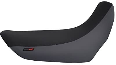 Funda de asiento compatible con Yamaha XT660R 2004-2015 negra / gris (B)