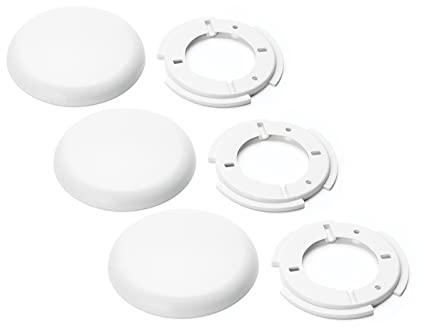 ORION LIGHTSTYLE Extra flat cover 3 pieces junction box PVC 100mm white canopy ceiling box termination