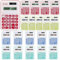 20 Pcs Pocket Calculator, Handheld Mini Calculator Battery Powered, 8 Digit Display, Basic Office Calculators for Home School Office Kids Teacher,4 Colors