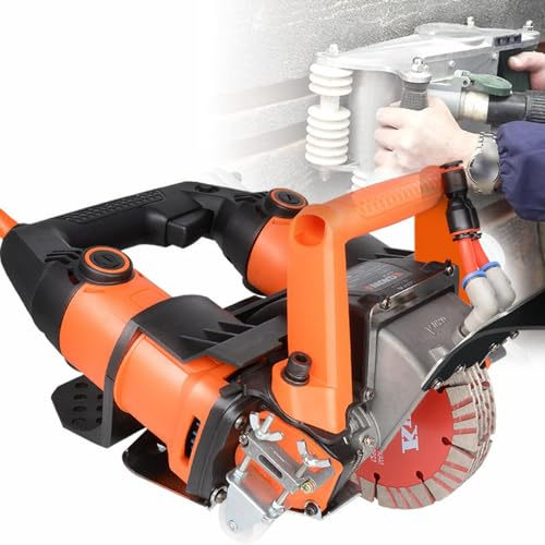 CYMYYDS 5200W Electric Wall Chaser, 42mm Wall Groove Cutting Machine with Rotable Handle, Wall Groove Cutting Machine for Cement Brick Wall Marble Concrete