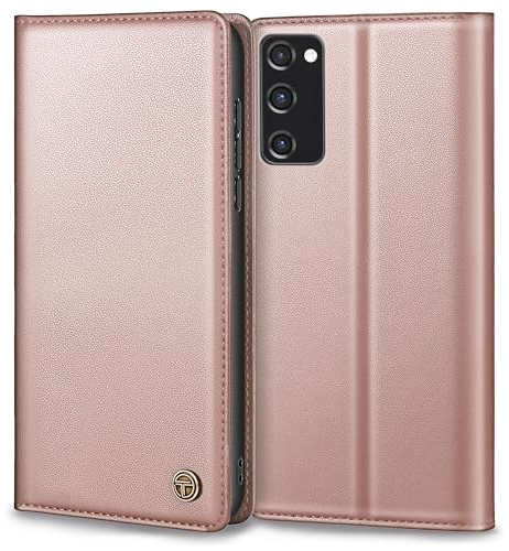 Thorhülle Handyhülle für Samsung Galaxy S20 FE Hülle, Premium Lederhülle Schutzhülle für Samsung S20 FE Hülle Wallet Kartenfach Standfunktion Klappbar Flip Case für Galaxy S20 FE Hülle, Rosa