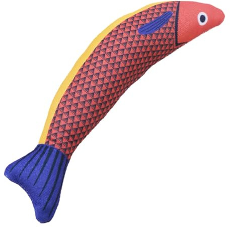 Kauspielzeug für Katzen, Beißspielzeug für Kätzchen, Trainingsspielzeug aus Plüsch für Kätzchen, Saury, Fisch, Innenbereich, interaktives Katzenspielzeug, Knitterspielzeug