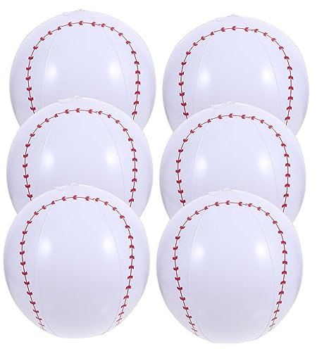 KICHOUSE Simulation Eines Wasserballs Aufblasbares Ballspielzeug Aufblasbare Baseball Strand Float Bälle Hoop Stranddekorationen Aufblasbare Baseballbälle Pool Spielzeug mit Pumpe