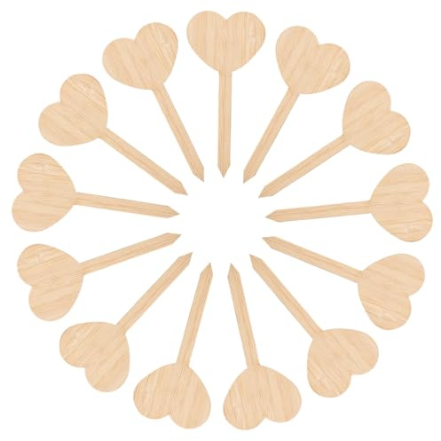 GAROZATION 20Pièces Étiquettes pour Plantes Marqueurs Forme de Cœur pour Jardin et Plantes Pot Décoration Amusante pour Amateurs de Jardinage