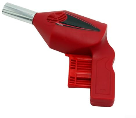 Ventilatore portatile per barbecue, soffietto elettrico portatile, per campeggio, picnic, barbecue (rosso)