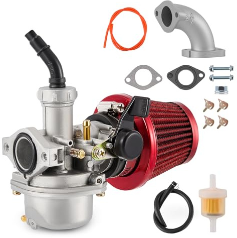 PZ22 Carburetor Kit 22mm Carb with 38mm Air Filter Cleaner for SSR 110cc 125cc Motorbike Pit Bike Accessories Dirt Bike ATV Quad Go Kart Parts,for Kazuma SUNL TAOTAO NST Coolster Buyang Roketa Monkey