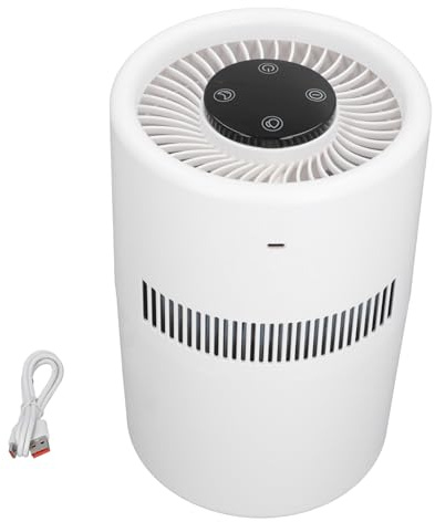Umidificatore d'aria da 4 litri, purificatore d'aria e 2 in 1, serbatoio d'acqua da 5 W, silenzioso, umidificatore a nebbia fredda da tavolo per ufficio, camera da