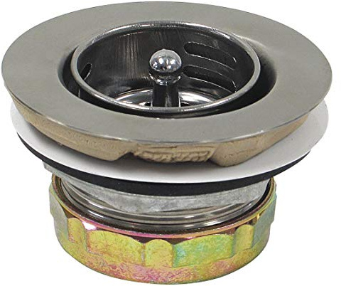 Strainer: 3 in Overall Dia, Ht, 1 1/2 Pipe Stainless Steel, 59-3050, 415F64
