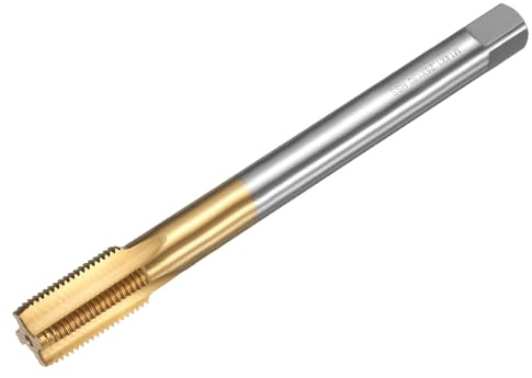 sourcing map Metric Thread Tap M14 x 1.25 H2 130mm Straight Flute Screw Thread Milling Machine Taps Threading Tapping Repair Tool