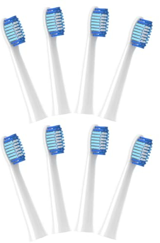 8 Cabezales de Recambio para Cepillo Eléctrico Oralb Pulsonic, Compatibles con Pulsonic Clean y Slim Luxe, Limpieza Profunda y Suave, Protección de Encías