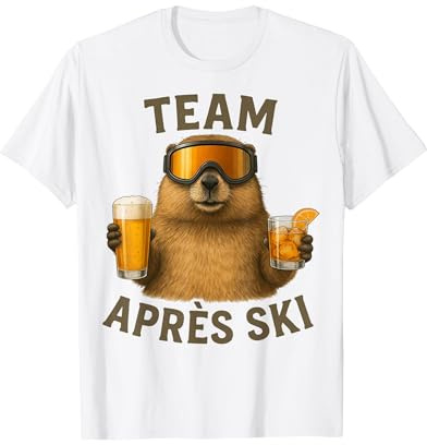 Team Après Ski Murmeltier Skibrille Drinks Party T-Shirt