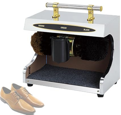 Automatic Shoe Polish Machine Electric Brush Shoe-Shine Machine Automatic Shoes Combined Spherical Brush Give Shoe Polish for Family Hotel Bank Office Shoes Brushes