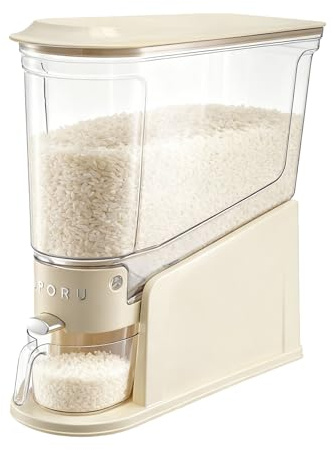 GREENSAPPIRE Large Airtight Rice Dispenser & Grain Storage Container Cereal
