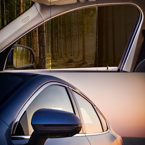 Lámina tintada para coche, 75 x 300 cm, 35 % VLT, autoadhesiva, lámina de tintado de lunas, lámina de protección solar, protección UV e IR, contra el calor y el deslumbramiento, lámina de privacidad