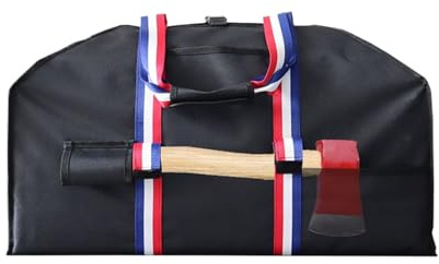 Firewood Bag 600D Oxford Fabric Heavy Duty Tote Storage | Waterproof Wood Carrier with Axe Strap and Handles for Camping Outdoor Grill Barbecue Stove Patio Garden Storage Outdoor