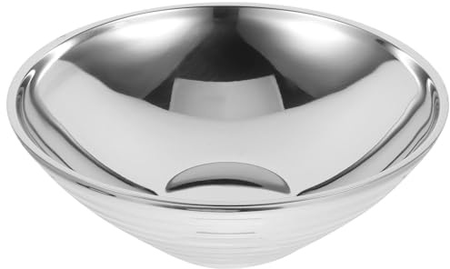 VICASKY Ciotola in Acciaio Inossidabile Multipurpose per Ramen e Insalata, Facile da Pulire, per Casa e Bar, Scodella da Portata Resistente e Versatile