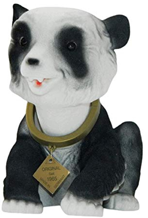 RAKSO Wackel Figur Pandabär groß Wackelfigur H 19 cm sitzend Dekofigur mit Wackelkopf