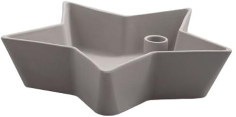 Storefactory - Lidatorp Stjärna - Stern - Kerzenleuchter - Kerzenständer - Farbe: Grau - Keramik - Maße (ØxH): 26 x 6 cm