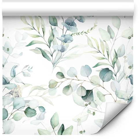 murando - Fototapete Vlies Blätter Natur m, Schlafzimmer, Wohnzimmer | Full HD Druck, 3D-Effekt, lichtbeständige Farben, ideal fürs Wohn- oder Schlafzimmer, schnelle Montage, lichtbeständig, edel