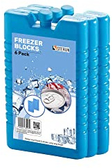 STERUN Freezer Blocks Cools & Keeps Food Fresh Drinks Cold - Reusable Long Lasting - For Freezer Cooler Bag Lunch Box Picnic (3 Pack)