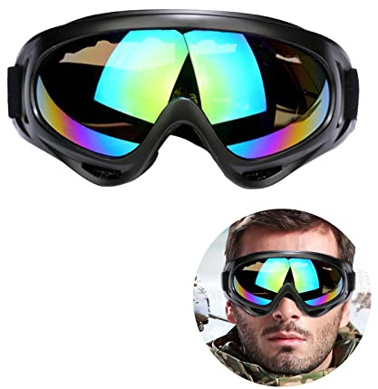 Occhiali da sci Maschere da Snowboard, Maschera da sci, Occhiali da Moto, Maschera da sci Pro Anti-appannamento Occhiali da sci, Moto Occhiali di protezione per Moto, Sci, Bicicletta, Pesca