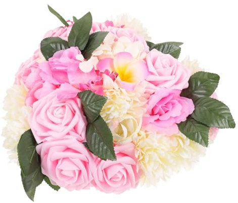 TOPBATHY Künstlicher Rosenkranz Herzform Dekorative Blumengirlande Für Hochzeiten Simulierte Rosa Rosen Für Valentinstag Pflegeleicht Und Langlebig Für Und Türdekorationen