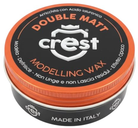 mito Crest Double matt Haarwachs - extra starker Halt - Duftnoten von Chuao aus Venezuela und Noten von Avola-Mandel - 100 ml - Made in Italien