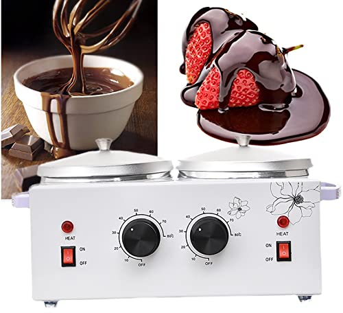SNBGRYE MáQuina para Derretir Chocolate En Recipiente Doble, MáQuina para Derretir Granos De Cera De 1200 ml, Control De Temperatura De 0 A 80 °C, ProteccióN contra Fugas