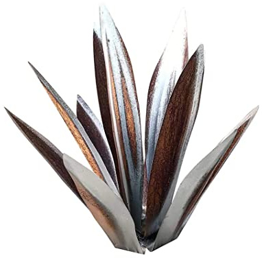Pesoncarl Plantes d'agave en métal 13,78 Pouces décor extérieur Tequila Sculpture Rustique Metal Agave Yard Art Agave Sculpture Statue Jardin Yard décor Ornement Argent, Jardin Statues extérieur