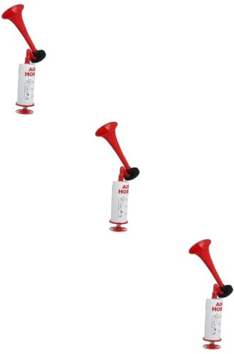 TOYANDONA 3stücke Hand-lufthorn Für Sportevents Robustes Leicht Zu Bedienendes Air Horn Mit Manuellem Pumpmechanismus Für Fußballspiele Und Partys Leuchtenden Farben