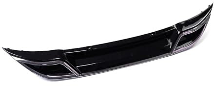 Frontspoiler Für Golf 7 7.5 MK7 Für GTI Body Kit Spoiler Splitter Diffusor Schwarz Carbon Fiber Canard Splitter ABS Kunststoff Auto Vorne Hinten Stoßstange Lip Spoiler(Black Rear Bumper)