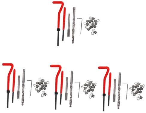 ERINGOGO 4ensembles Kit De Réparation De Filetage Outils Professionnels Pour Réparation De Vis Et Écrous Insertion De Filets Pour Automobile